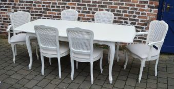 Laura Ashley table & 6 chairs, extending