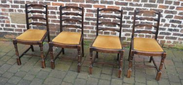 4 ladder back chairs