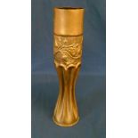 French trench art vase made from a shell