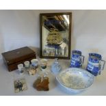 Various items inc Cauldon jugs, comport