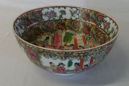 Cantonese Famile Rose punch bowl D 25.5
