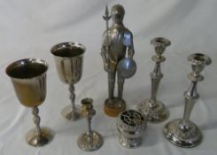 Various S.P inc candlesticks & goblets