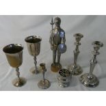 Various S.P inc candlesticks & goblets