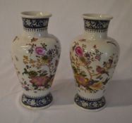 Pr of oriental style vases, height 30cm