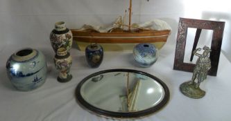 Assorted items inc Pond yacht, oak pictu