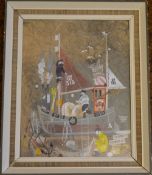 Original framed watercolour on board und