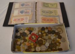 Album of bank notes & lg selection of co