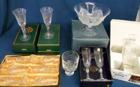 Various glassware inc Webb Corbett