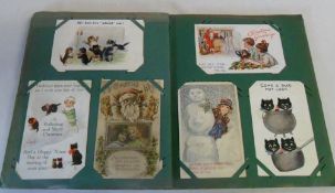 Postcard album inc Lucy Atwell and Felix
