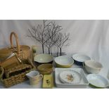 Various items inc kitchenalia, trees wal