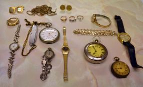 Various watches inc Rotary, Smiths, pock