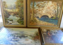 Various oil paintings by Leonora Eyre in