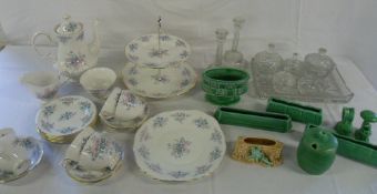 Various ceramics and glassware inc Sylva