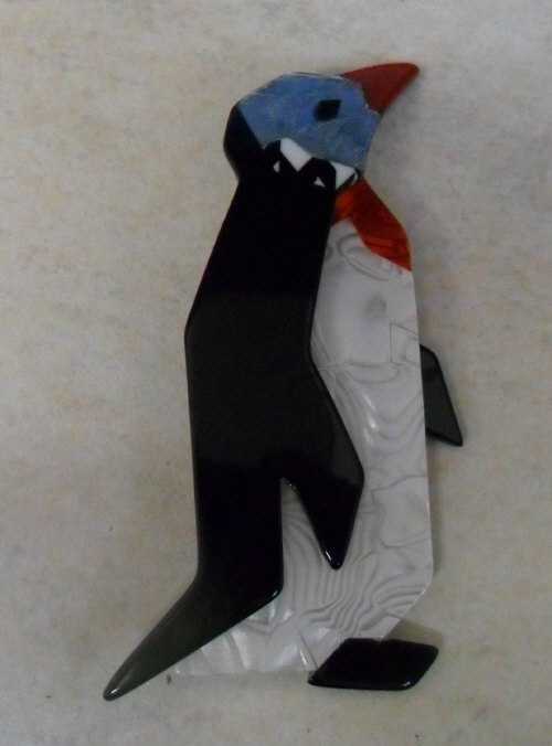 Lea Stein 'penguin' brooch