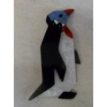 Lea Stein 'penguin' brooch