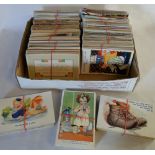 18 x bundles of 50 miscellaneous postcar