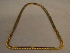 9ct gold necklace, total weight 23g