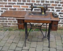 Trestle 'Singer' sewing machine table