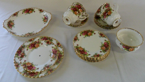 Royal Albert 'Old Country Rose' pt tea s