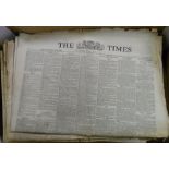 Box of old newspapers inc Daily Herald 2