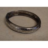 Silver bangle, Birmingham 1882, total we