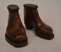 Pair of miniature leather boots