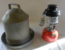 Tilley lamp & Eltex Poultry drinker