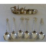 Silver miniature tea set Birmingham 1971