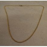 9ct gold necklace, total weight 7g