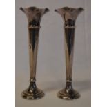 Pair of Silver specimen vases total weig