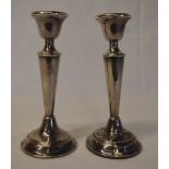 Pair of Silver candlesticks total weight