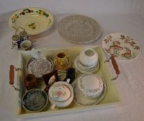 Plates, Imari style cruet set, various s