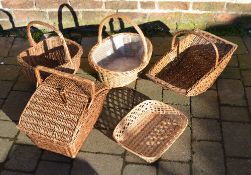 Wicker baskets etc (5)