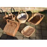 Wicker baskets etc (5)