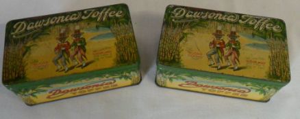 2 Dawsonia Toffee 'Sugar Coons' tins