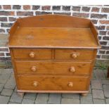 Victorian pine Chest of drawers/washstan