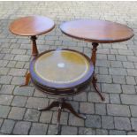 Regency style drum table, Victorian oval