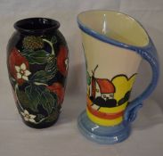 Reproduction Clarice Cliff style jug & r