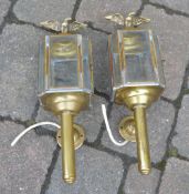 Pair of carriage lamps