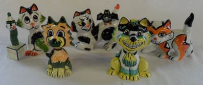 5 Lorna Bailey cat figures