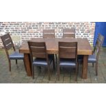 Dining table & 6 chairs