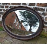 Large oval mirror