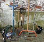 Assorted garden tools