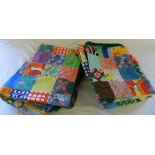 2 patchwork bedspreads/throws