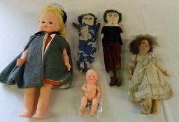 Old dolls inc German bisque head doll