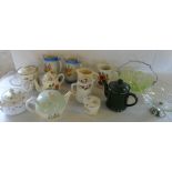 Various ceramics and glassware inc Wedgw