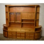 Large teak Parker Knoll Nathan display c