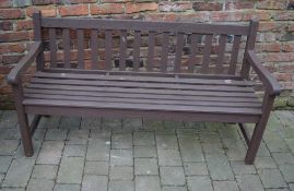 Wooden garden bench