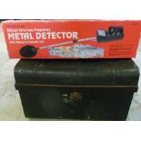 Metal detector & tin trunk