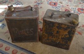 2 Pratts petrol cans